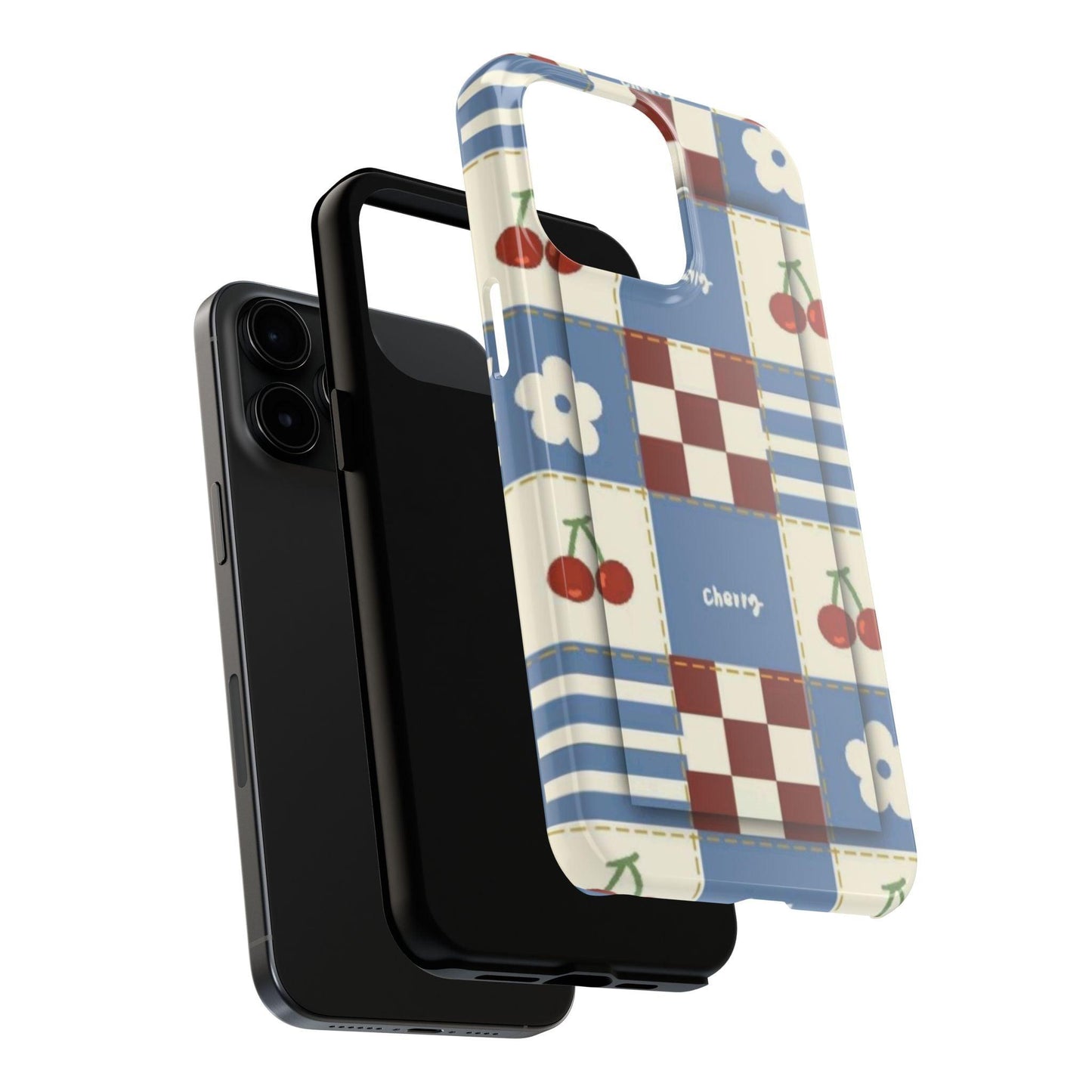 Cherry Blue Tri - Tone Tough iPhone Cases - SmartHomeGoodies