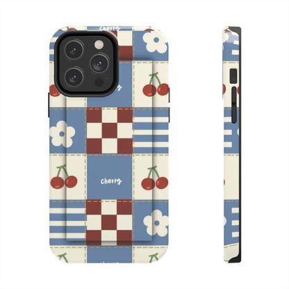 Cherry Blue Tri - Tone Tough iPhone Cases - SmartHomeGoodies