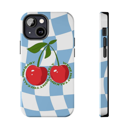 Cherry Gossip Check Tough iPhone Cases - SmartHomeGoodies