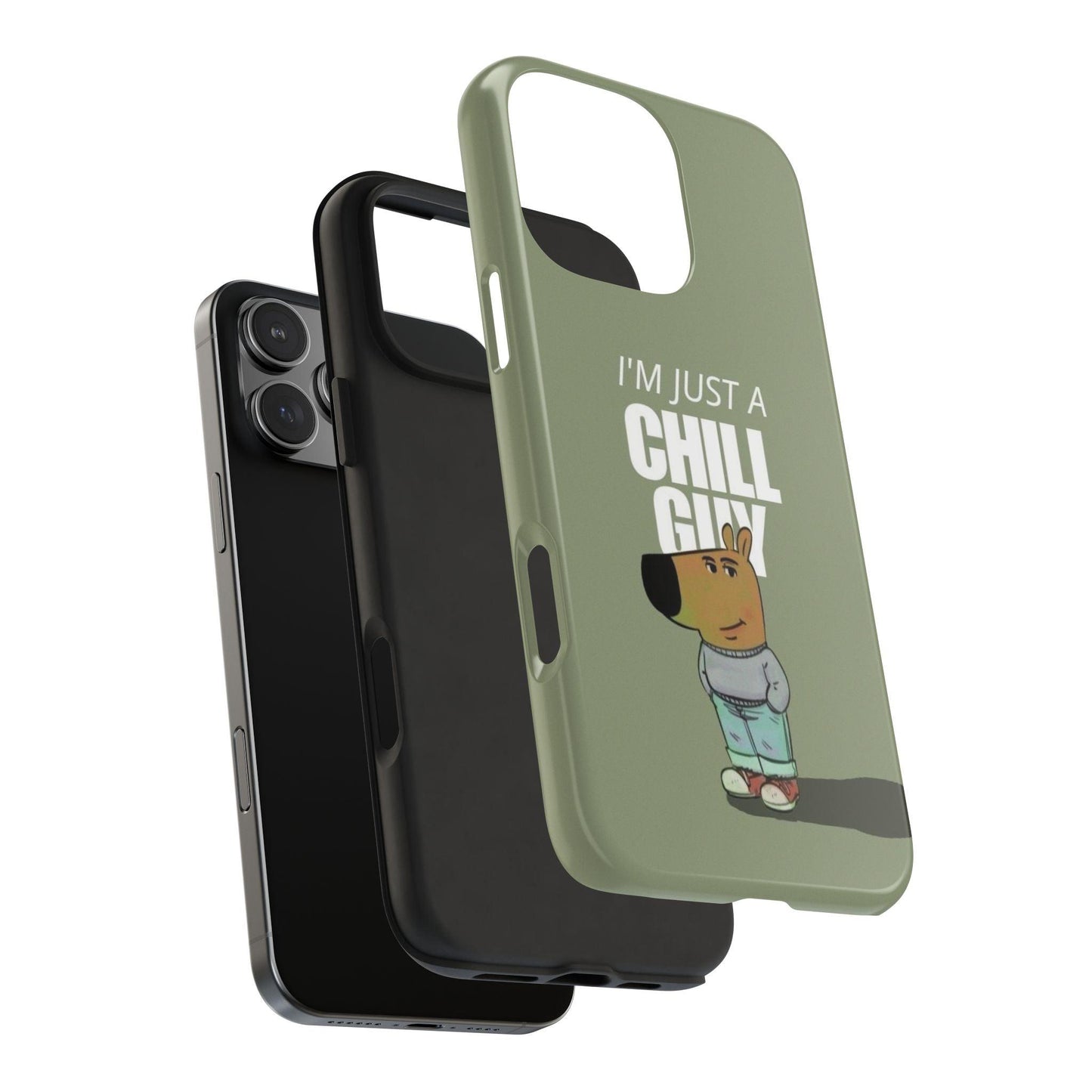 Chill Guy Meme Tough iPhone Cases - SmartHomeGoodies