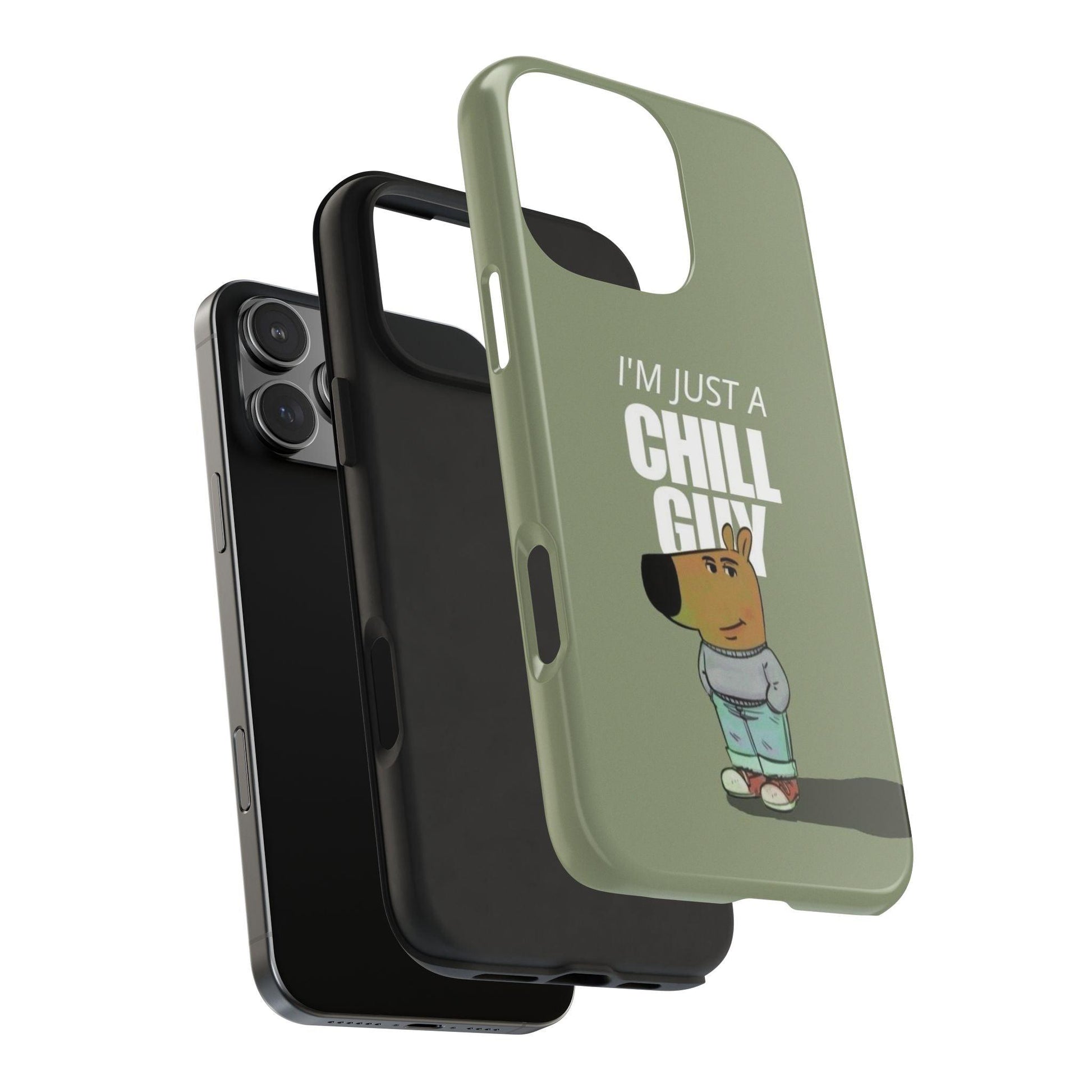Chill Guy Meme Tough iPhone Cases - SmartHomeGoodies