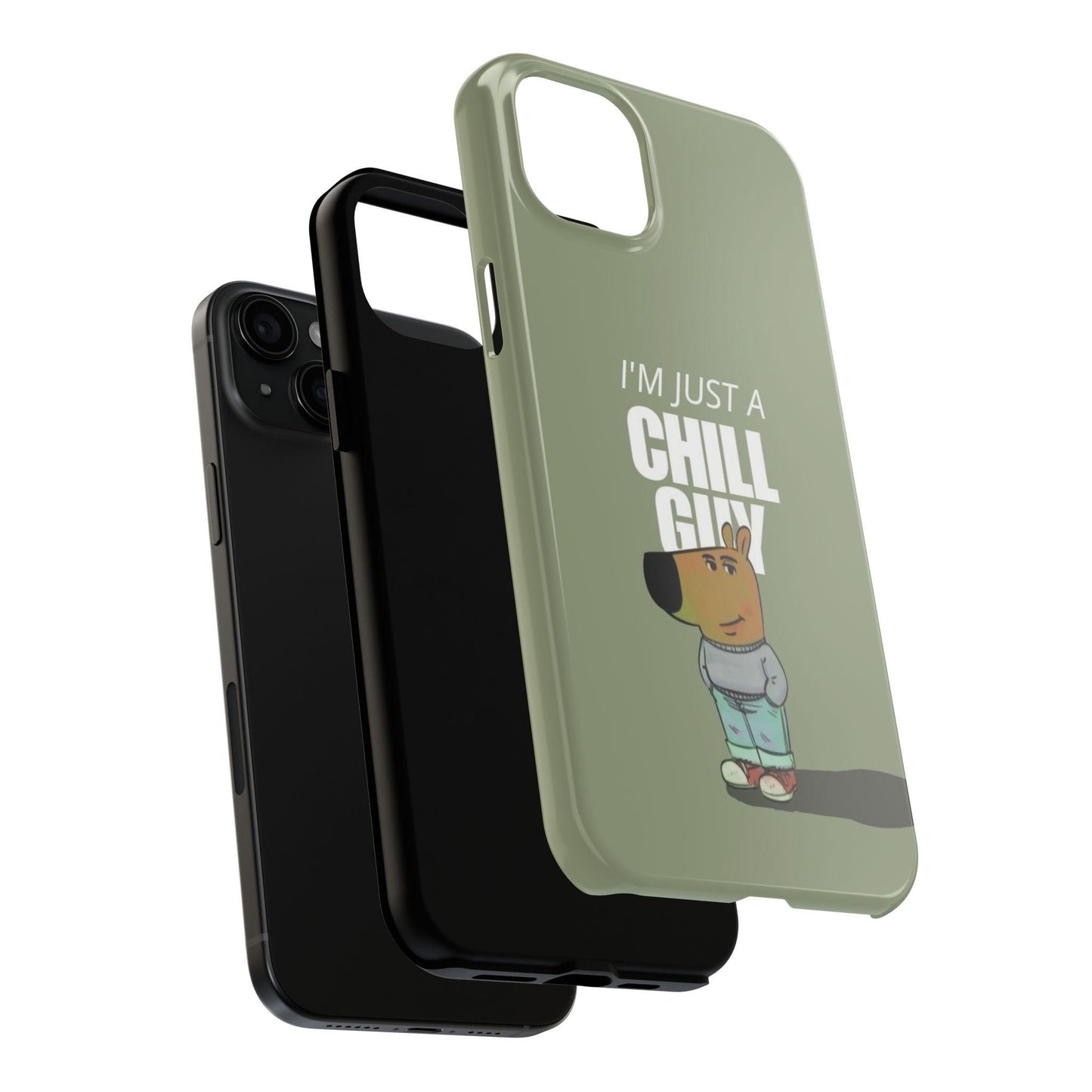 Chill Guy Meme Tough iPhone Cases - SmartHomeGoodies