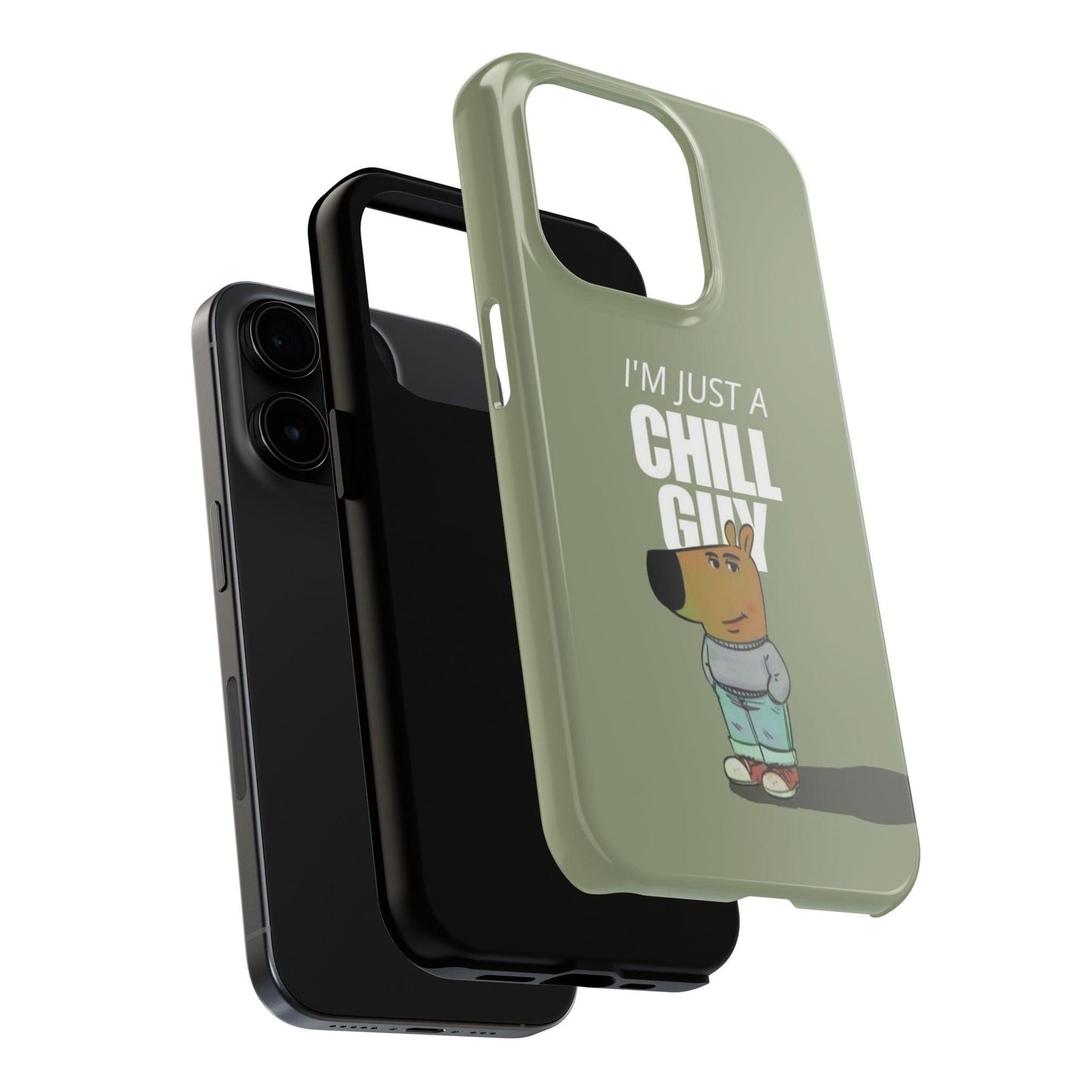 Chill Guy Meme Tough iPhone Cases - SmartHomeGoodies