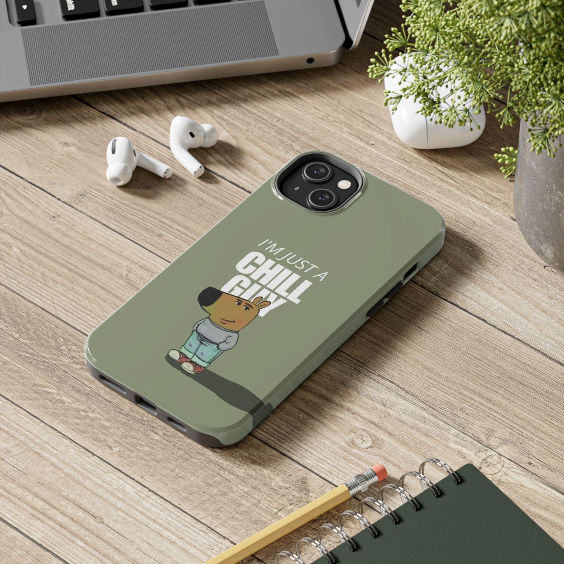 Chill Guy Meme Tough iPhone Cases - SmartHomeGoodies
