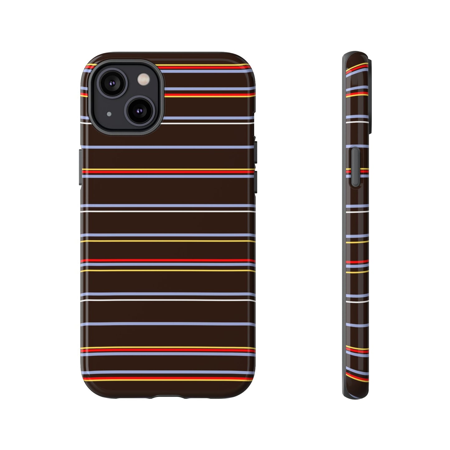 Chocolate Citylines Striped Phone Case - SmartHomeGoodies