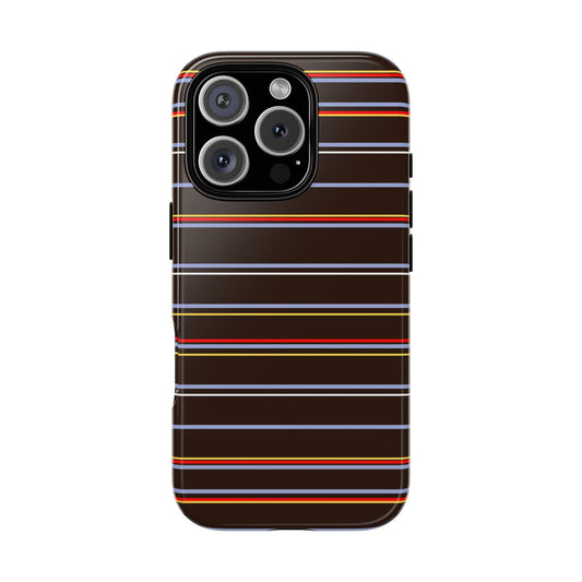 Chocolate Citylines Striped Phone Case - SmartHomeGoodies