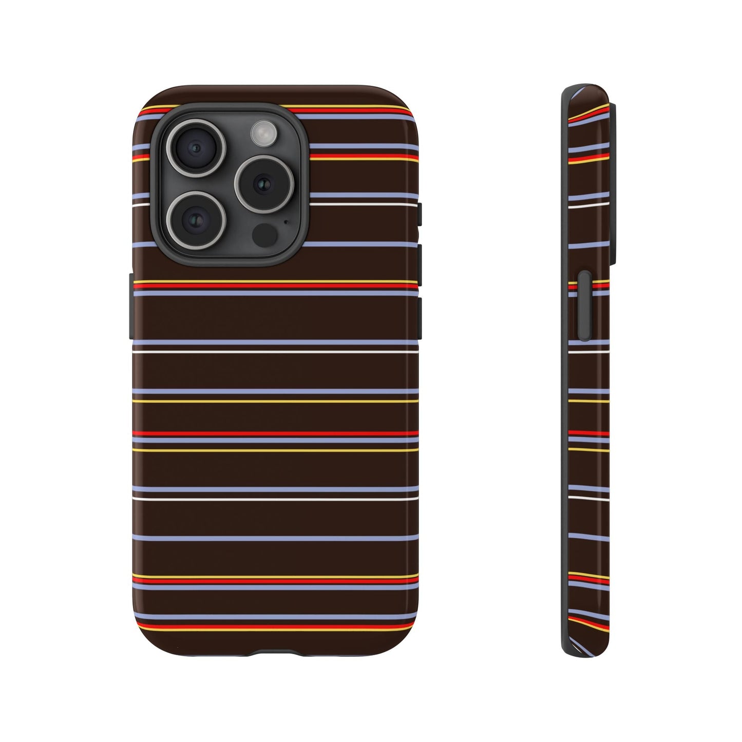 Chocolate Citylines Striped Phone Case - SmartHomeGoodies