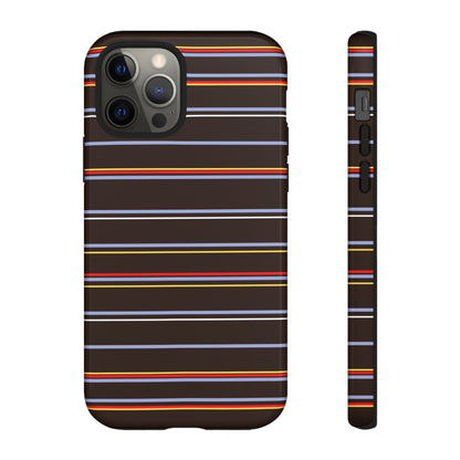 Chocolate Citylines Striped Phone Case - SmartHomeGoodies