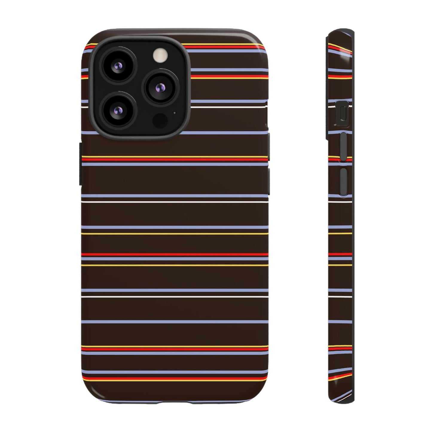 Chocolate Citylines Striped Phone Case - SmartHomeGoodies