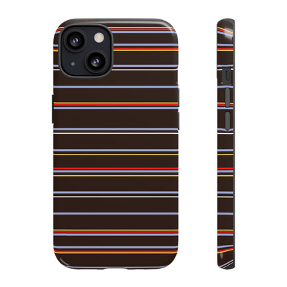 Chocolate Citylines Striped Phone Case - SmartHomeGoodies