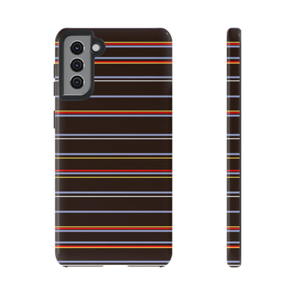 Chocolate Citylines Striped Phone Case - SmartHomeGoodies