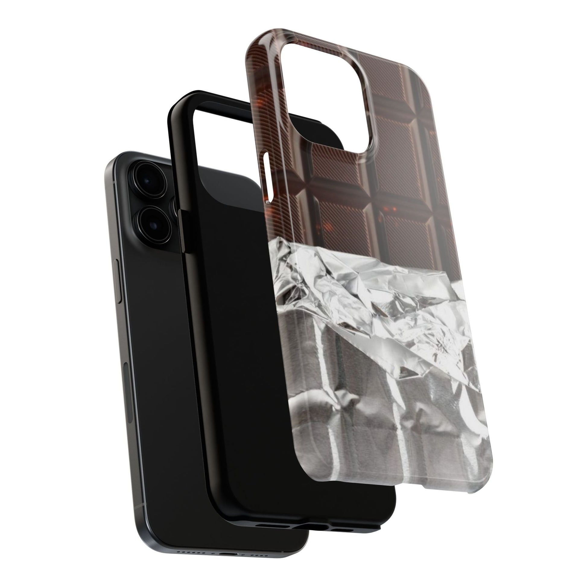 Chocolate with Silver Wrap iPhone Cases - SmartHomeGoodies