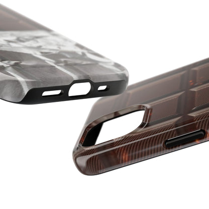 Chocolate with Silver Wrap iPhone Cases - SmartHomeGoodies