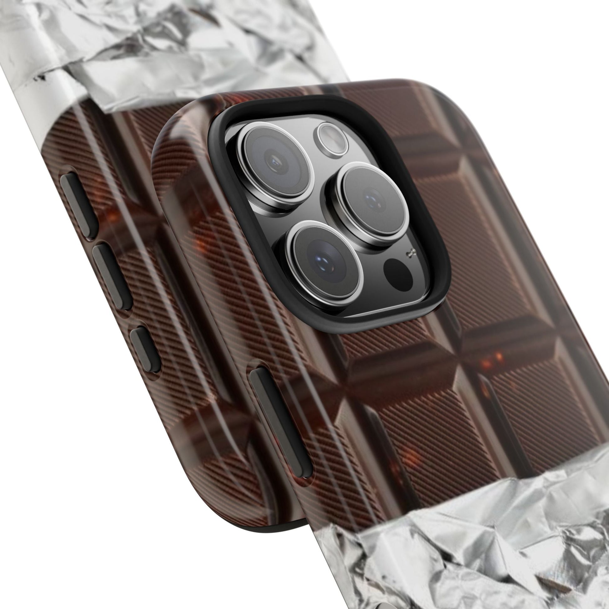 Chocolate with Silver Wrap iPhone Cases - SmartHomeGoodies