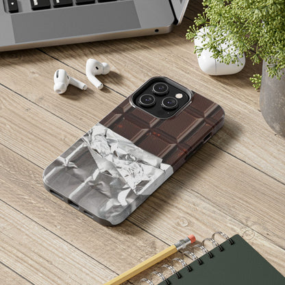 Chocolate with Silver Wrap iPhone Cases - SmartHomeGoodies