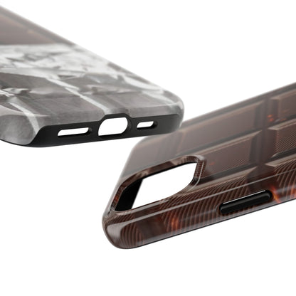 Chocolate with Silver Wrap iPhone Cases - SmartHomeGoodies