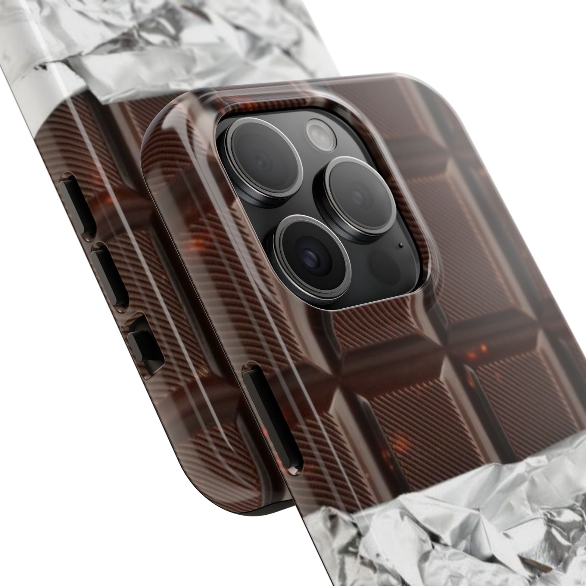 Chocolate with Silver Wrap iPhone Cases - SmartHomeGoodies