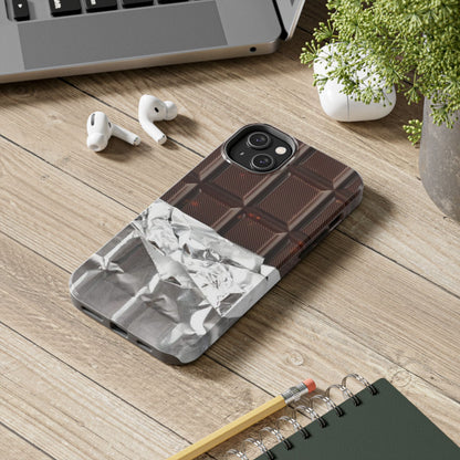 Chocolate with Silver Wrap iPhone Cases - SmartHomeGoodies