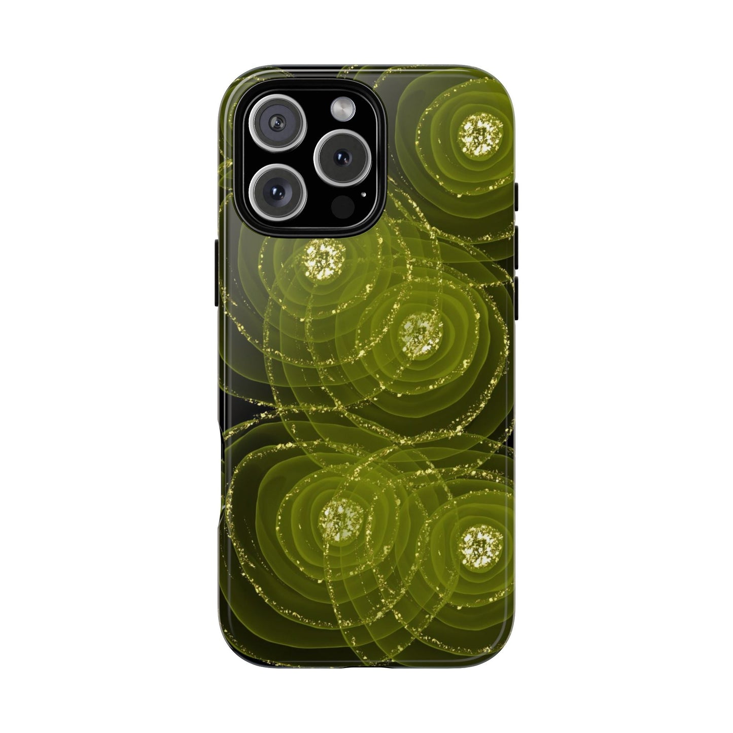 Christmas Sparkle Phone Case – Festive Green & Gold - SmartHomeGoodies