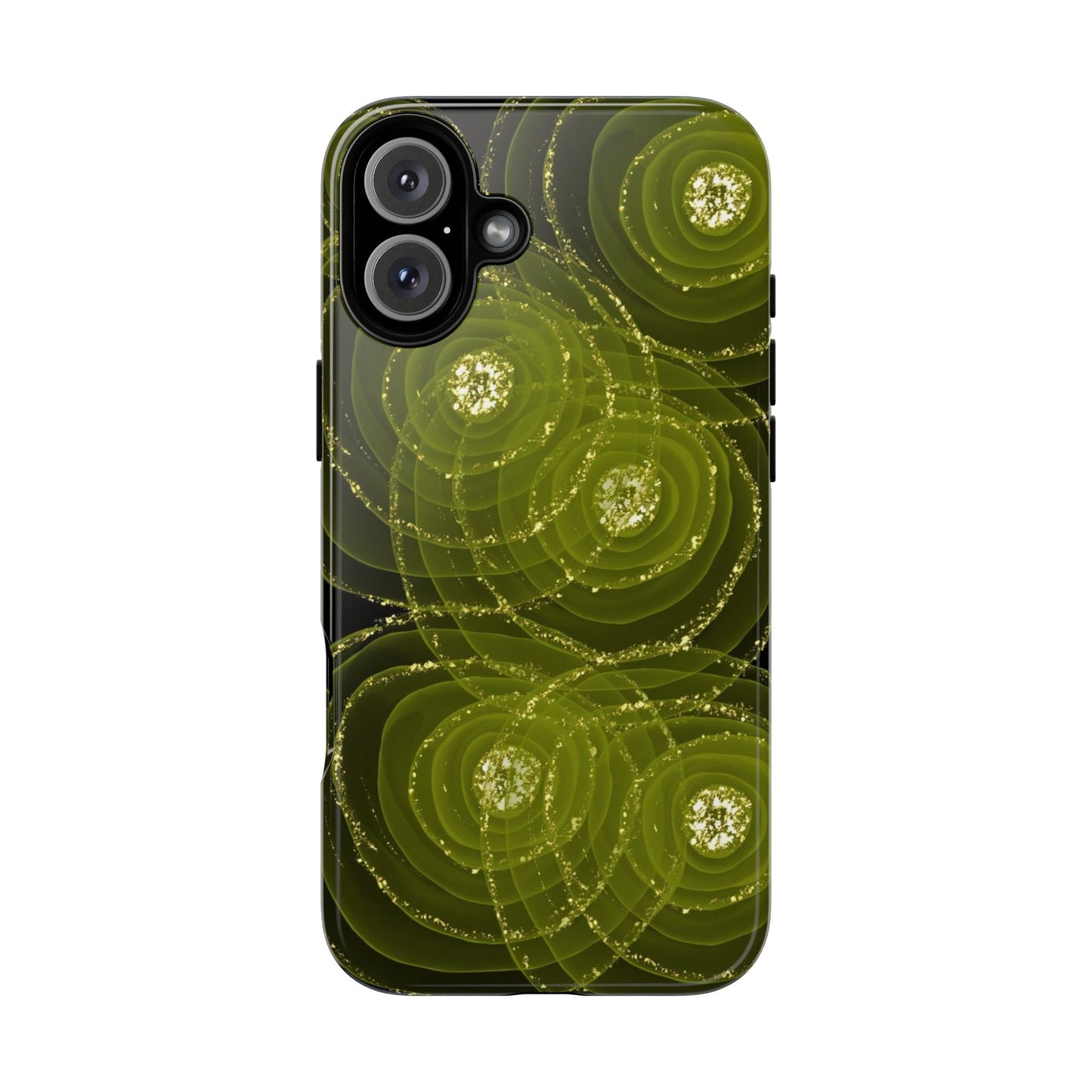 Christmas Sparkle Phone Case – Festive Green & Gold - SmartHomeGoodies