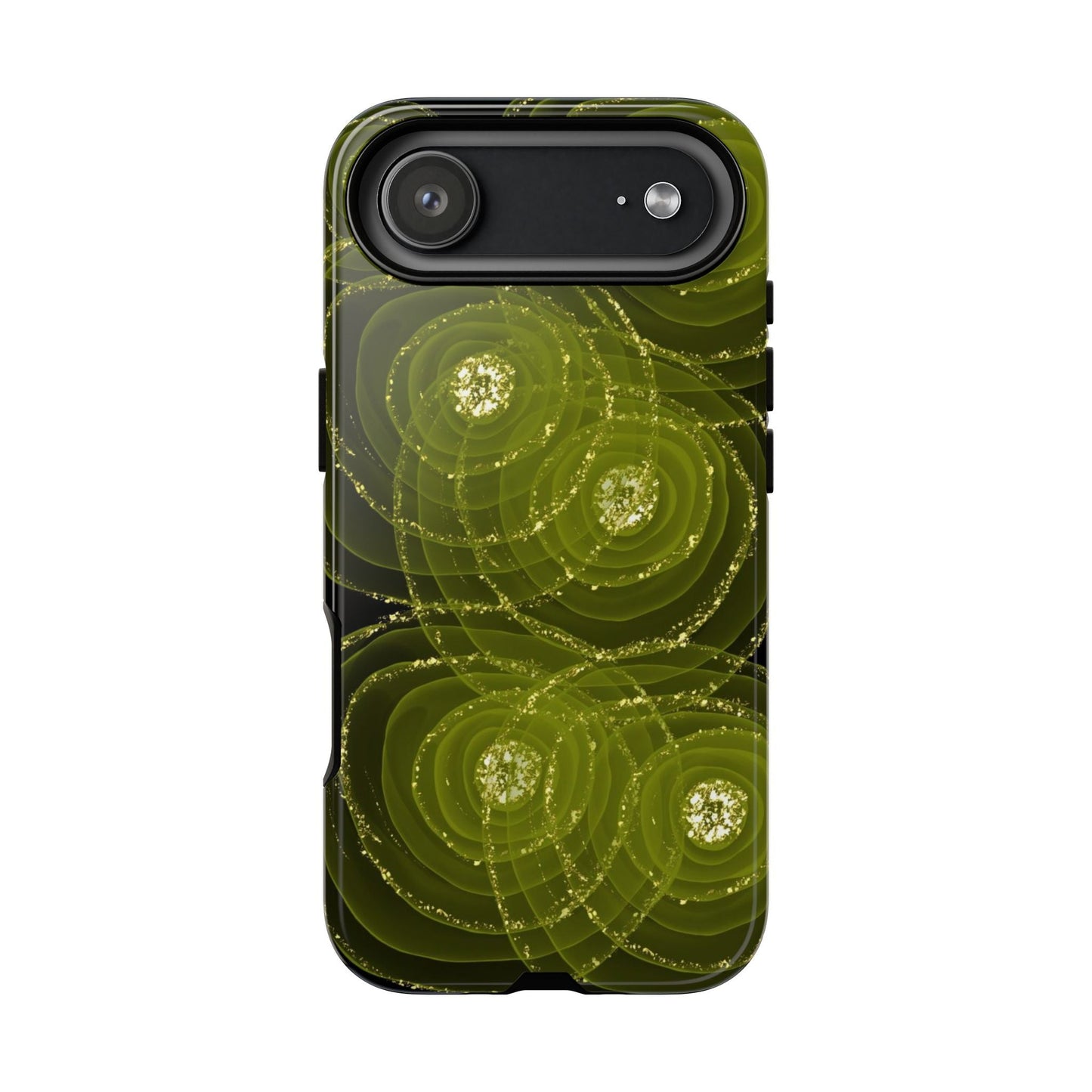 Christmas Sparkle Phone Case – Festive Green & Gold - SmartHomeGoodies