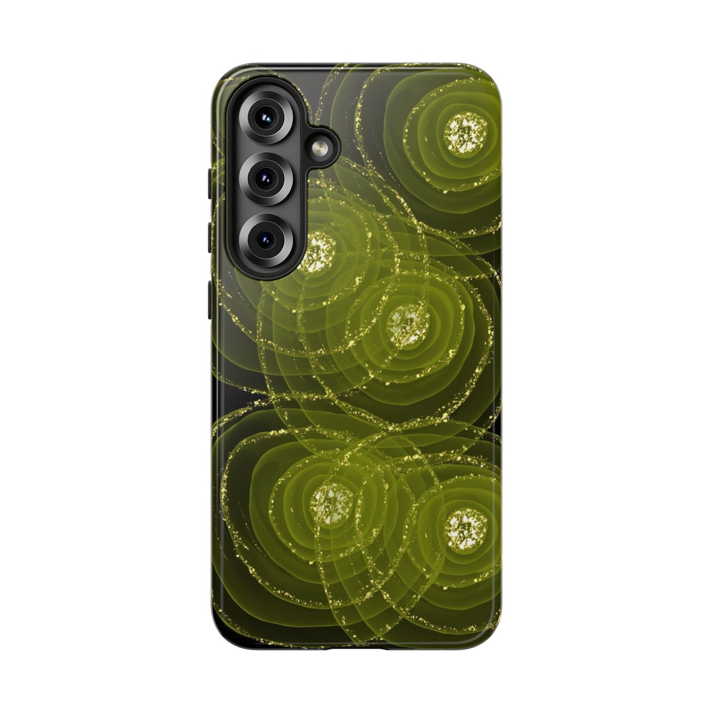 Christmas Sparkle Phone Case – Festive Green & Gold - SmartHomeGoodies