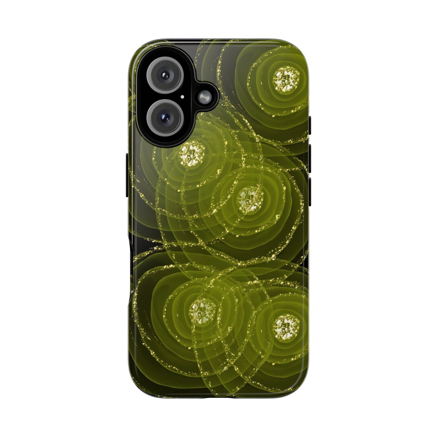 Christmas Sparkle Phone Case – Festive Green & Gold - SmartHomeGoodies