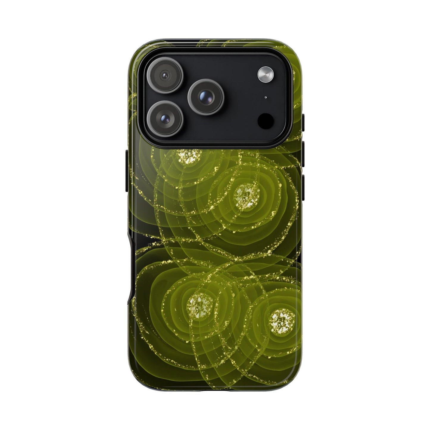 Christmas Sparkle Phone Case – Festive Green & Gold - SmartHomeGoodies