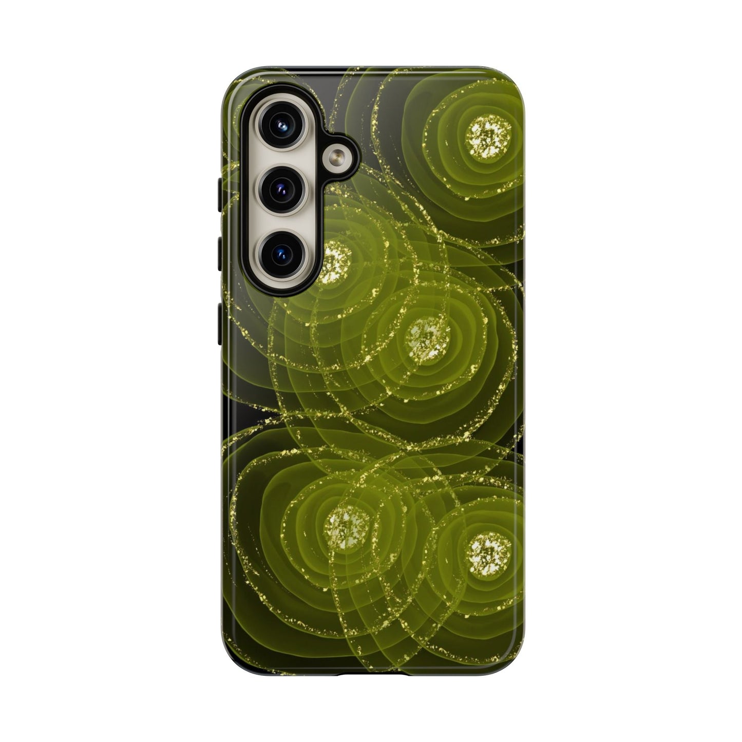 Christmas Sparkle Phone Case – Festive Green & Gold - SmartHomeGoodies