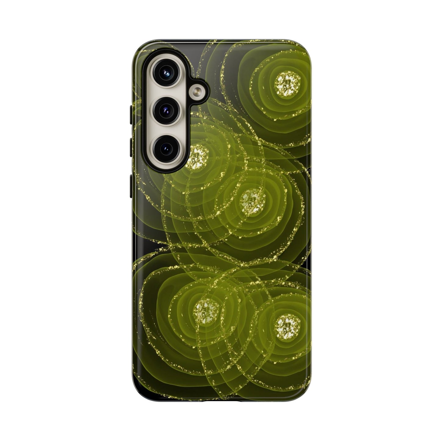 Christmas Sparkle Phone Case – Festive Green & Gold - SmartHomeGoodies