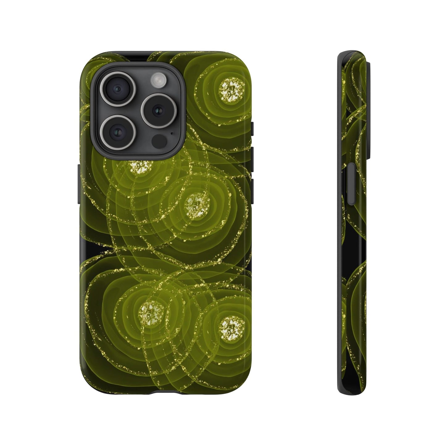 Christmas Sparkle Phone Case – Festive Green & Gold - SmartHomeGoodies