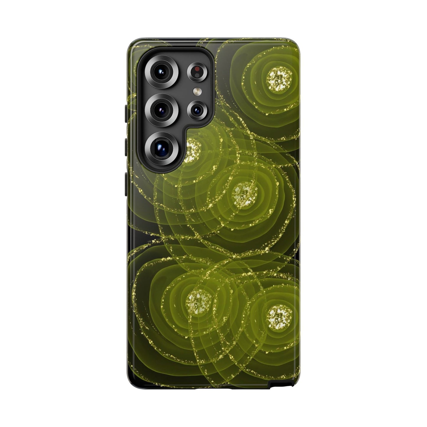 Christmas Sparkle Phone Case – Festive Green & Gold - SmartHomeGoodies