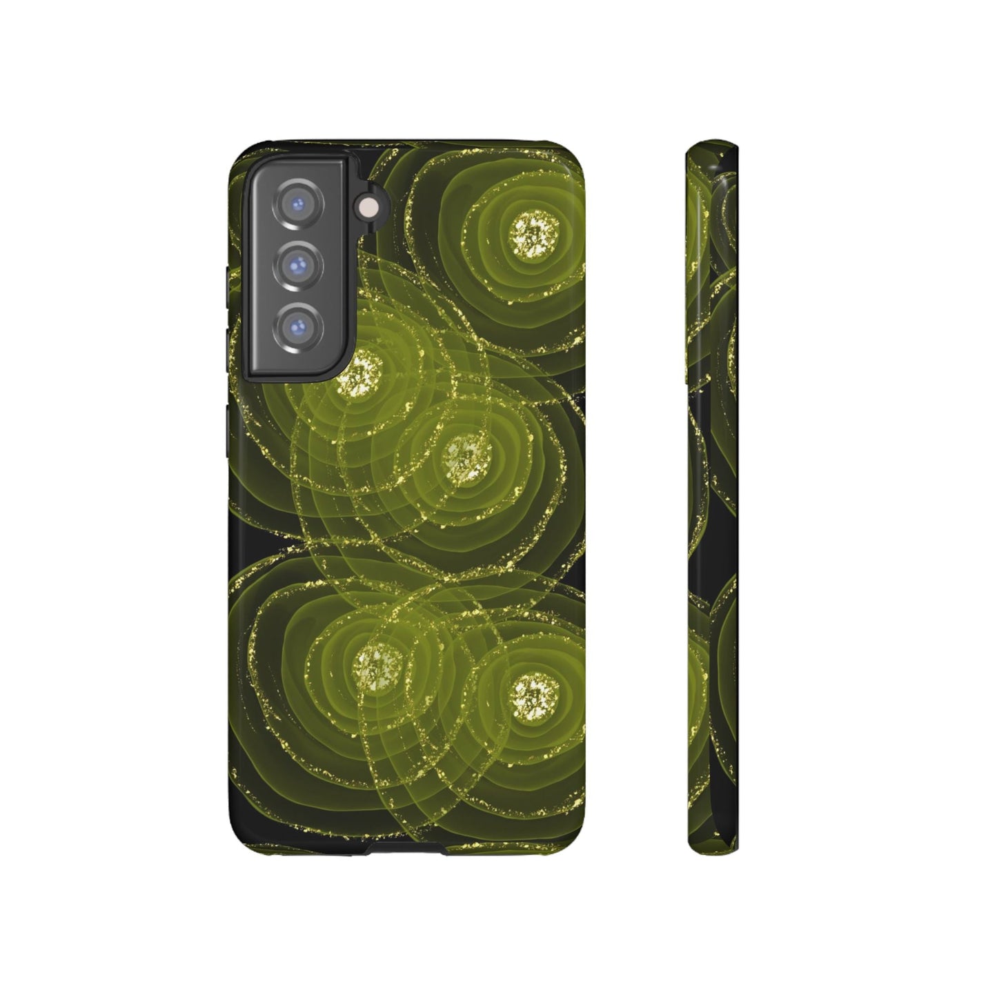 Christmas Sparkle Phone Case – Festive Green & Gold - SmartHomeGoodies