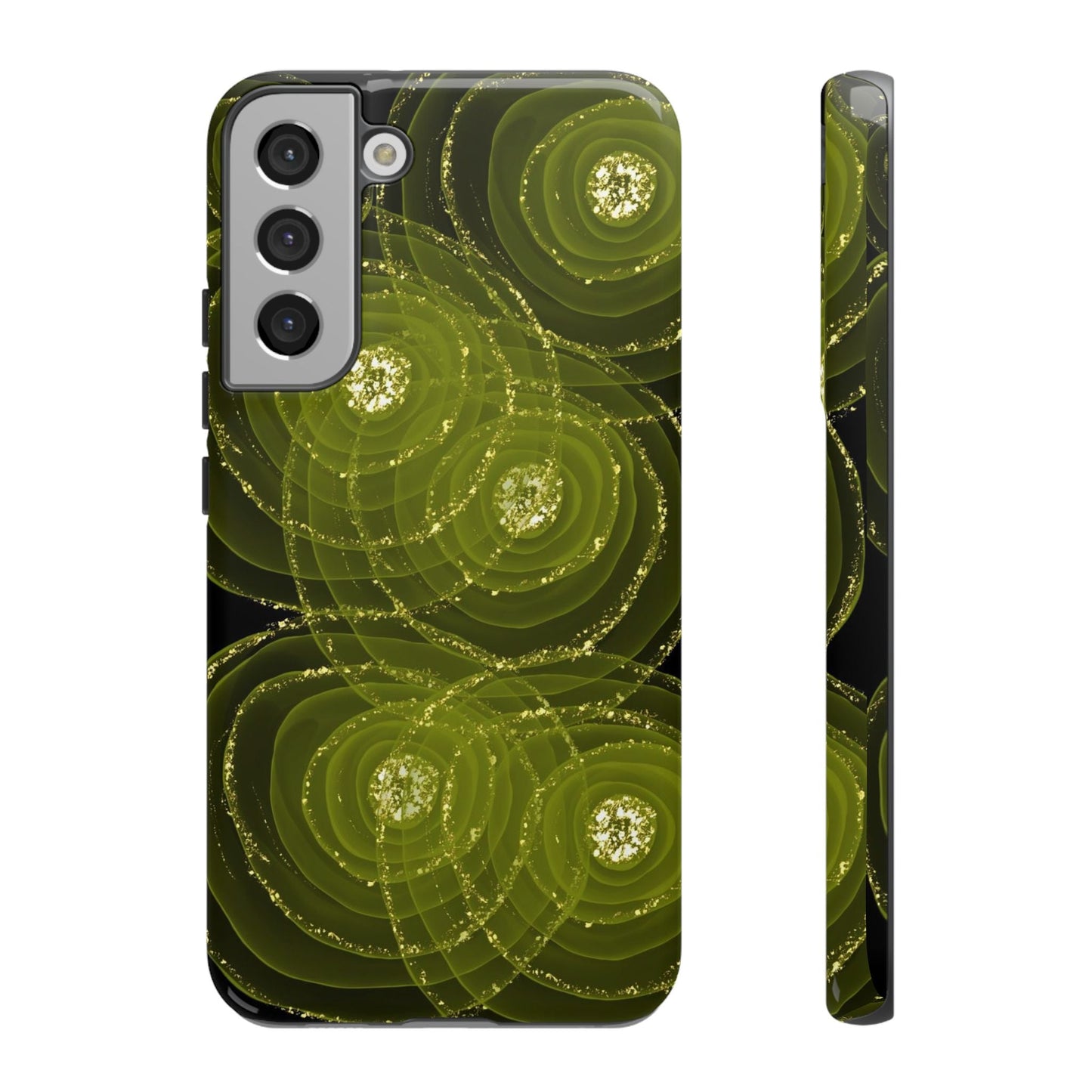 Christmas Sparkle Phone Case – Festive Green & Gold - SmartHomeGoodies