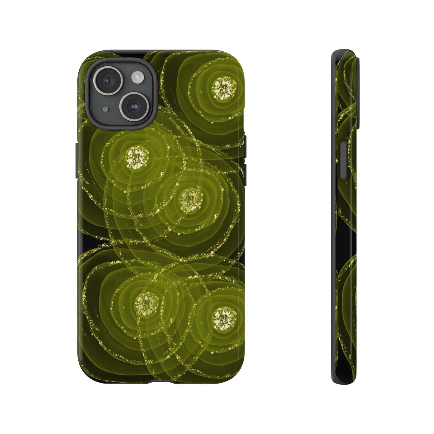 Christmas Sparkle Phone Case – Festive Green & Gold - SmartHomeGoodies