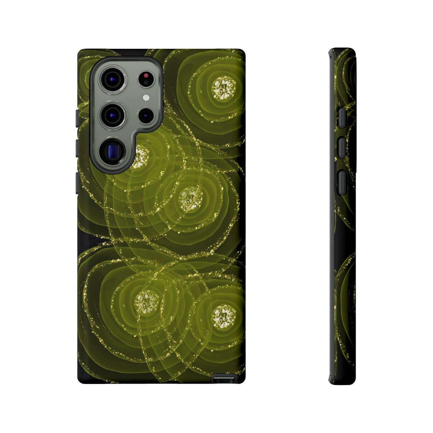 Christmas Sparkle Phone Case – Festive Green & Gold - SmartHomeGoodies