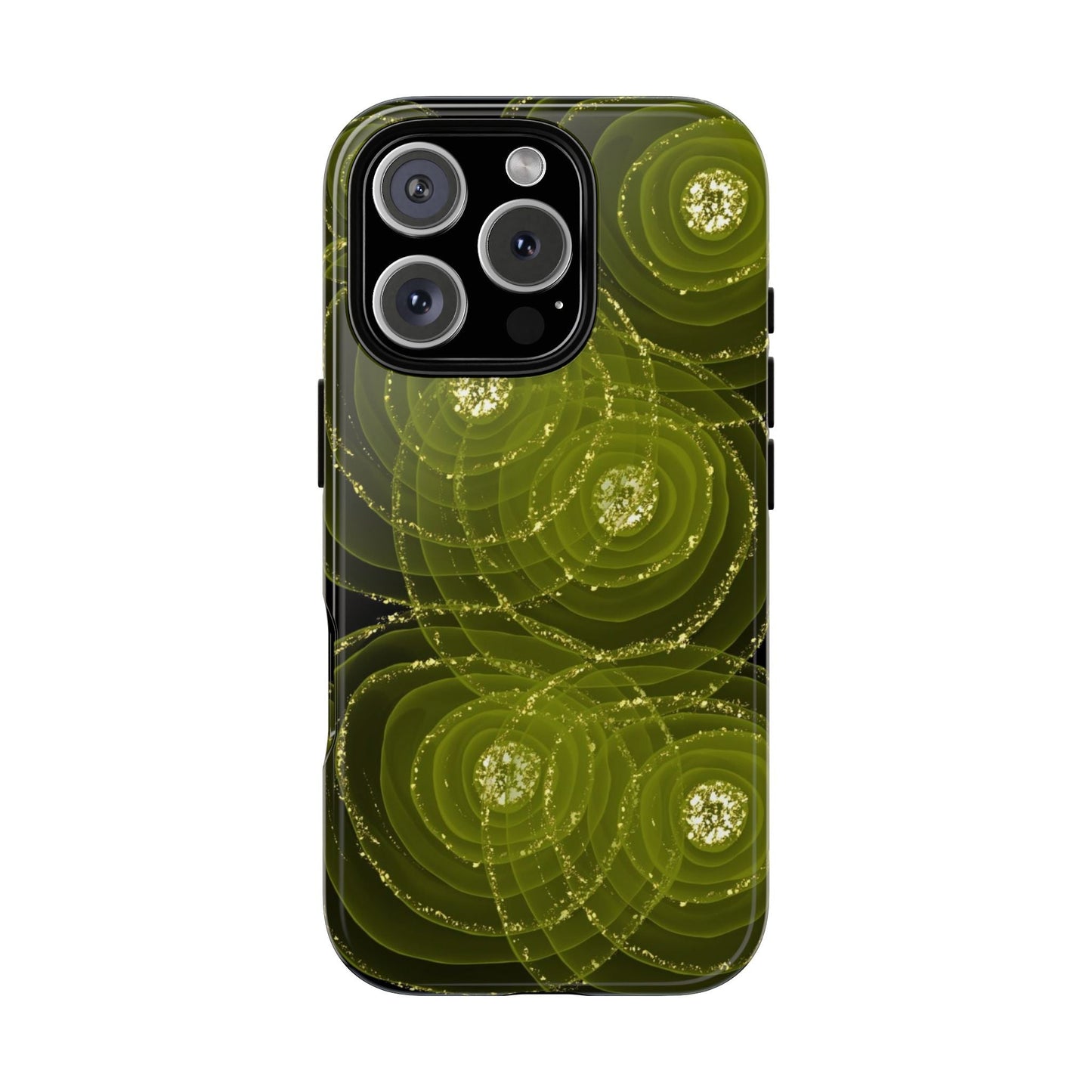 Christmas Sparkle Phone Case – Festive Green & Gold - SmartHomeGoodies