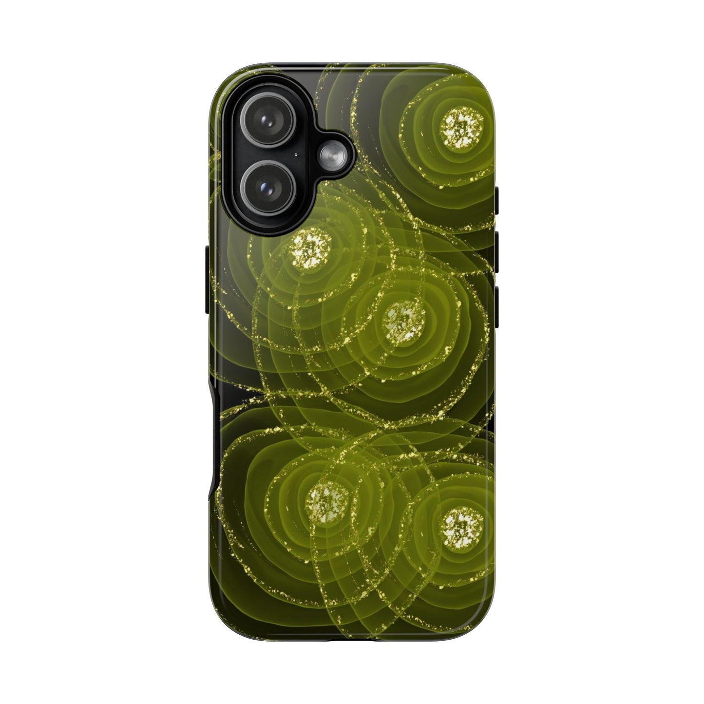 Christmas Sparkle Phone Case – Festive Green & Gold - SmartHomeGoodies