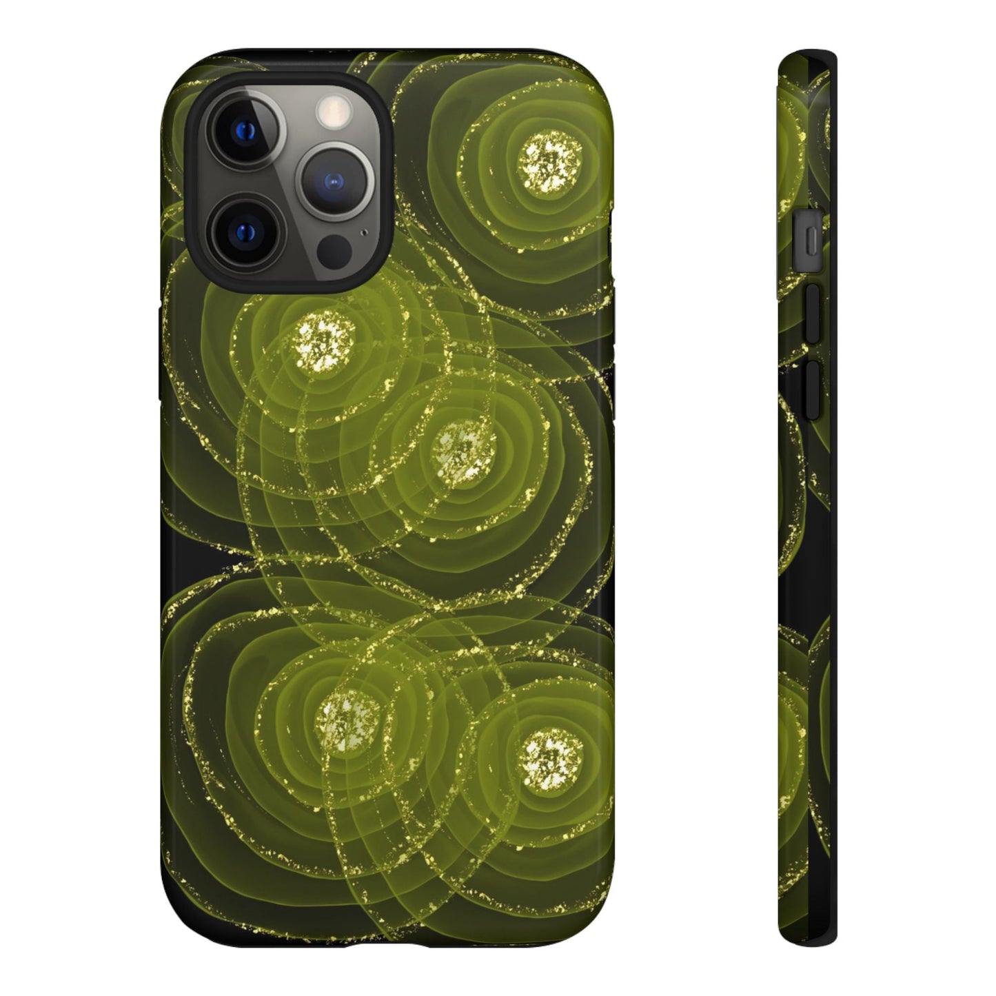 Christmas Sparkle Phone Case – Festive Green & Gold - SmartHomeGoodies