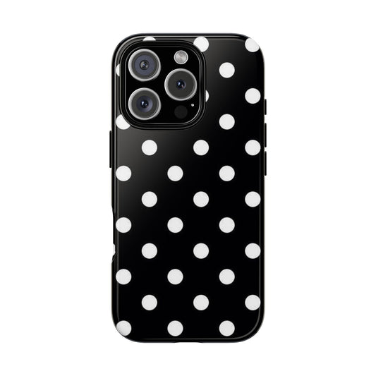Classic Black Polka Dot Phone Case - SmartHomeGoodies