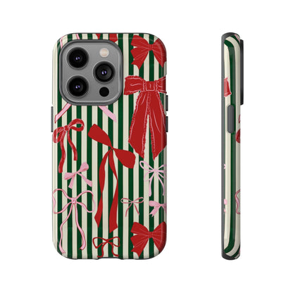 Coquette Christmas Bow Phone Case - SmartHomeGoodies
