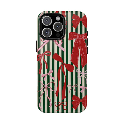 Coquette Christmas Bow Phone Case - SmartHomeGoodies