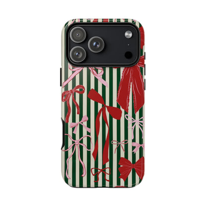 Coquette Christmas Bow Phone Case - SmartHomeGoodies