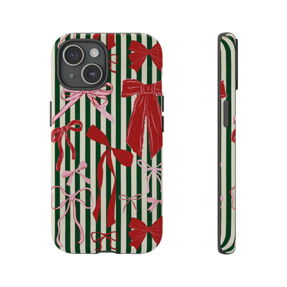 Coquette Christmas Bow Phone Case - SmartHomeGoodies
