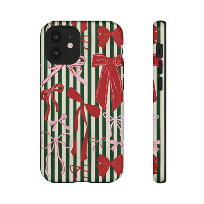 Coquette Christmas Bow Phone Case - SmartHomeGoodies