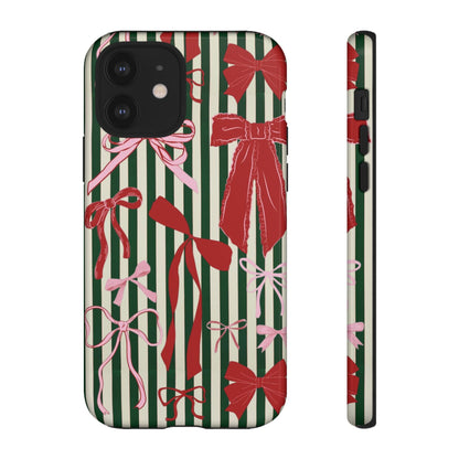 Coquette Christmas Bow Phone Case - SmartHomeGoodies