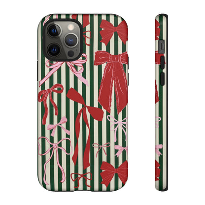 Coquette Christmas Bow Phone Case - SmartHomeGoodies