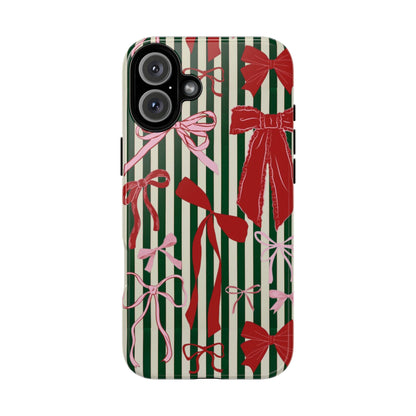 Coquette Christmas Bow Phone Case - SmartHomeGoodies