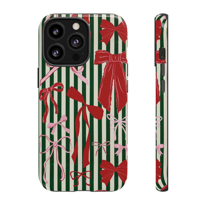 Coquette Christmas Bow Phone Case - SmartHomeGoodies