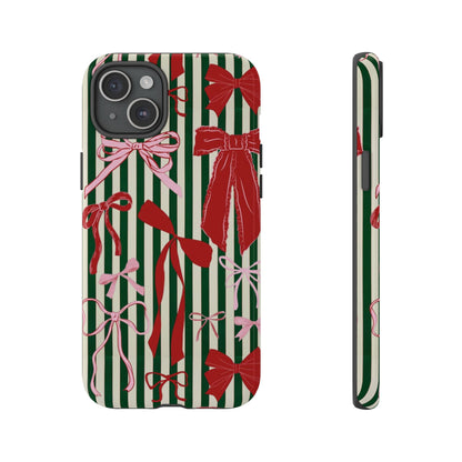 Coquette Christmas Bow Phone Case - SmartHomeGoodies